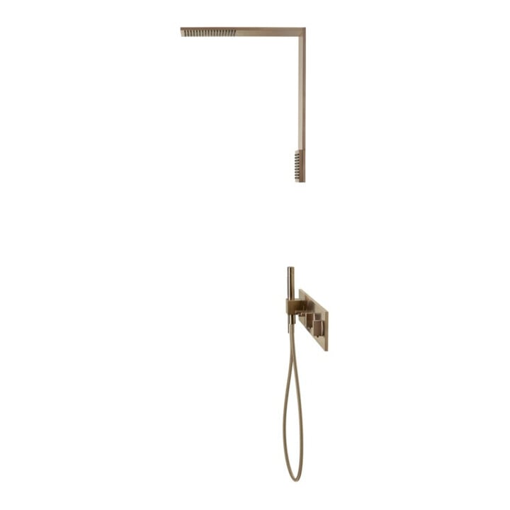 hansgrohe Module de douche ShowerComposition 250x250 mm, WD, 1 jet, brossé, r gol