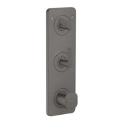 hansgrohe Module thermostat Axor Citterio C cub cut, brossé noir, encastré avec plaque