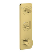 hansgrohe Module thermostat Axor Citterio C cub cut, or poli optique, encastré avec plaque