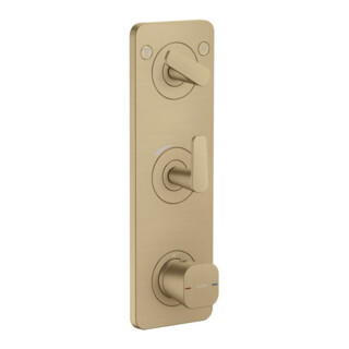 hansgrohe Module thermostat Axor Citterio C sans structure, bronze brossé, encastré avec plaque