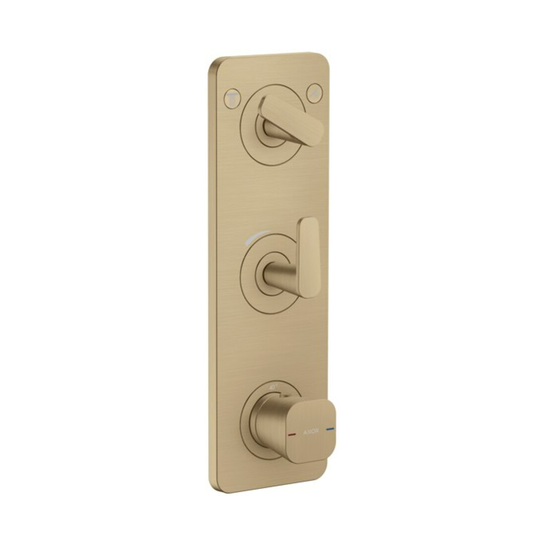 hansgrohe Module thermostat Axor Citterio C sans structure, bronze brossé, encastré avec plaque