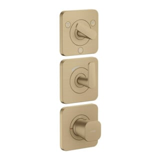hansgrohe Module thermostat Axor Citterio C sans structure, bronze brossé, encastré avec rosaces