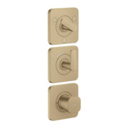 hansgrohe Module thermostat Axor Citterio C sans structure, bronze brossé, encastré avec rosaces