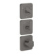 hansgrohe Module thermostat Axor Citterio C sans structure, brossé bleu, encastré avec rosaces-1