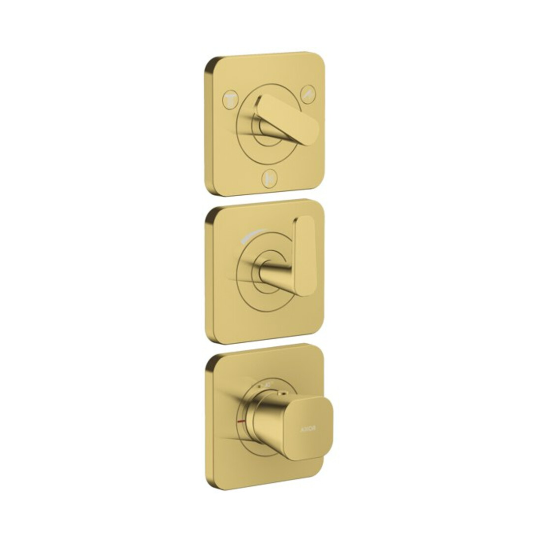 hansgrohe Module thermostat Axor Citterio C sans structure, chrome poli, encastré avec rosaces