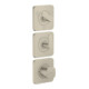 hansgrohe Module thermostat Axor Citterio C sans structure, nickel brossé, encastré avec rosaces-1