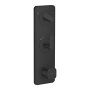 hansgrohe Module thermostat Axor Citterio C sans structure, noir mat, encastré avec plaque