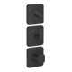 hansgrohe Module thermostat Axor Citterio C sans structure, noir mat, encastré avec rosaces-1