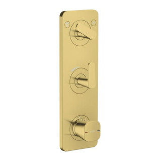 hansgrohe Module thermostat Axor Citterio C sans structure, or poli optic, encastré avec plaque