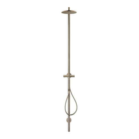 hansgrohe Nature Colonne de douche Axor Starck avec pomme de tête, douchette, bronze brossé