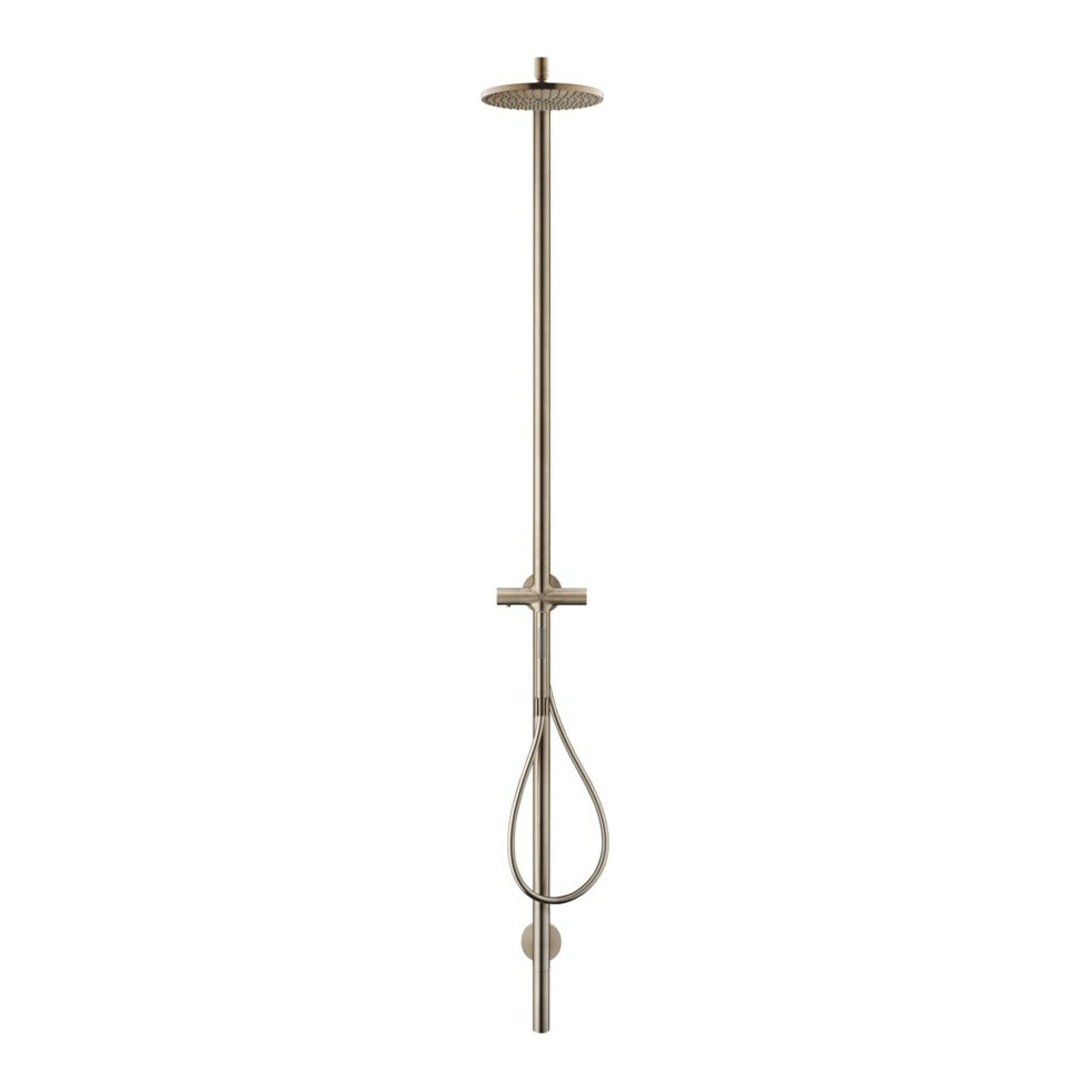 hansgrohe Nature Colonne de douche Axor Starck avec pomme de tête, douchette, bronze brossé