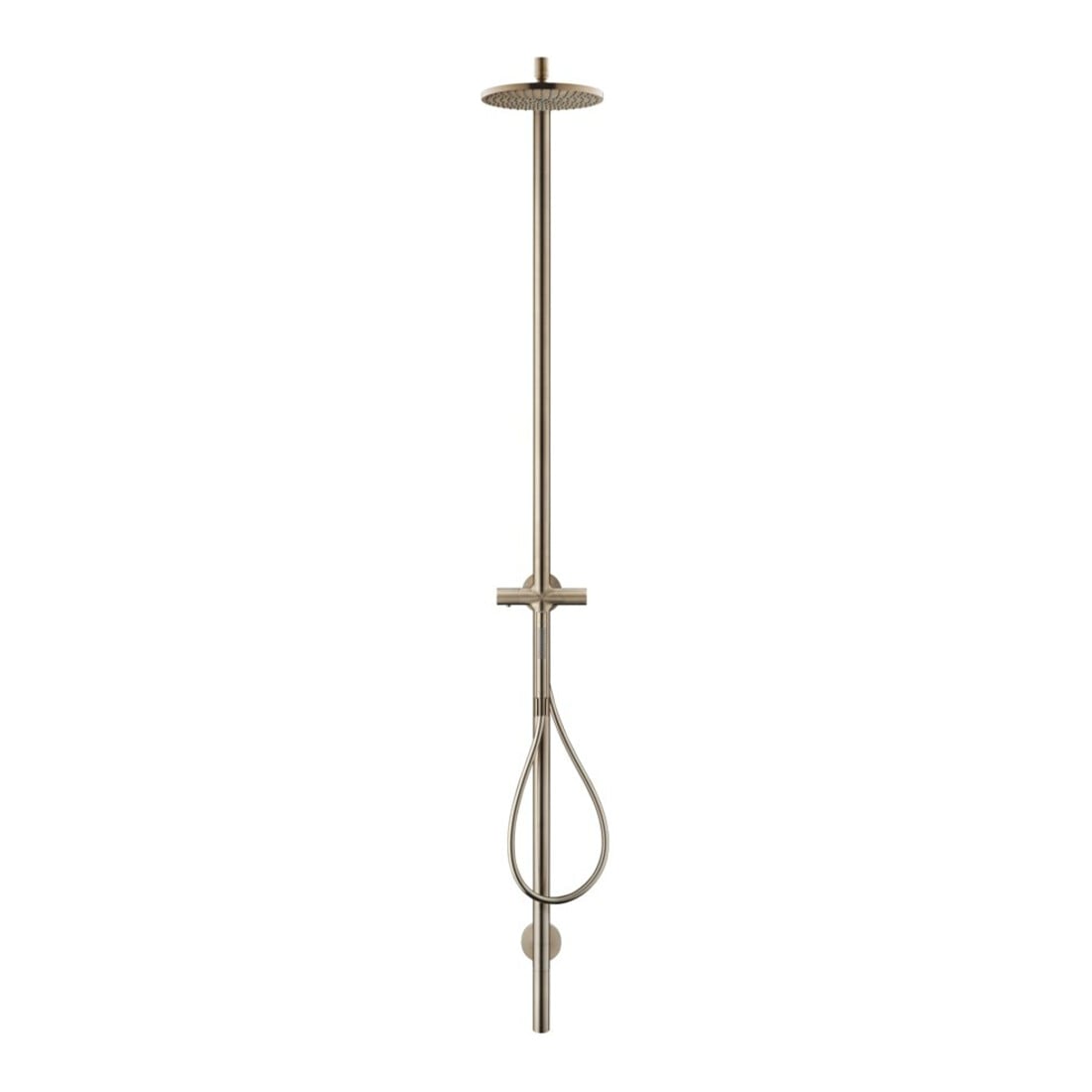 hansgrohe Nature Colonne de douche Axor Starck avec pomme de tête, douchette, bronze brossé