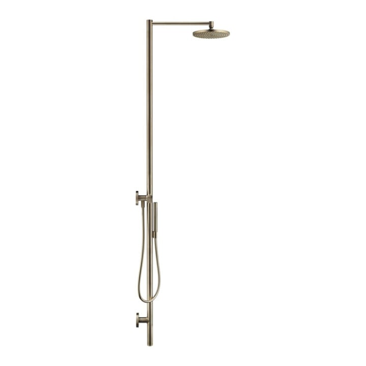 hansgrohe Nature Colonne de douche Axor Starck avec pomme de tête, douchette, bronze brossé
