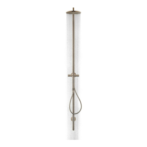 hansgrohe Nature Colonne de douche Axor Starck avec pomme de tête, douchette, bronze brossé