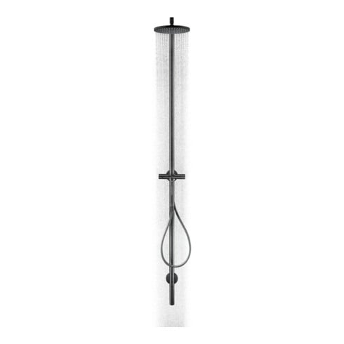 hansgrohe Nature Colonne de douche Axor Starck avec pommeau, douchette, noir mat