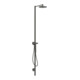 hansgrohe Nature Duschsäule Axor Starck m Kopfbrause, Handbrause, brushed black chrome-1