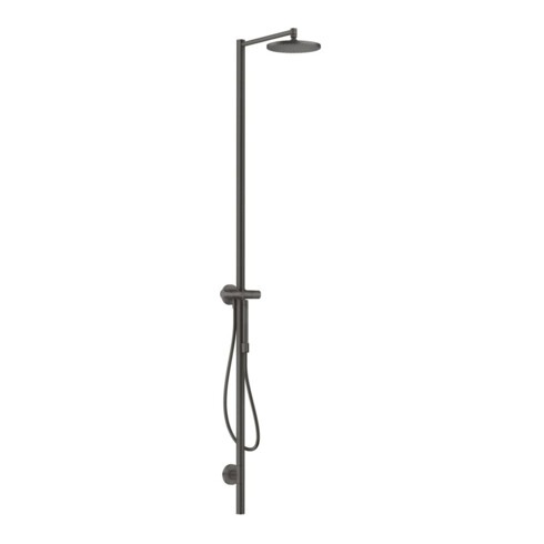 hansgrohe Nature Duschsäule Axor Starck m Kopfbrause, Handbrause, brushed black chrome