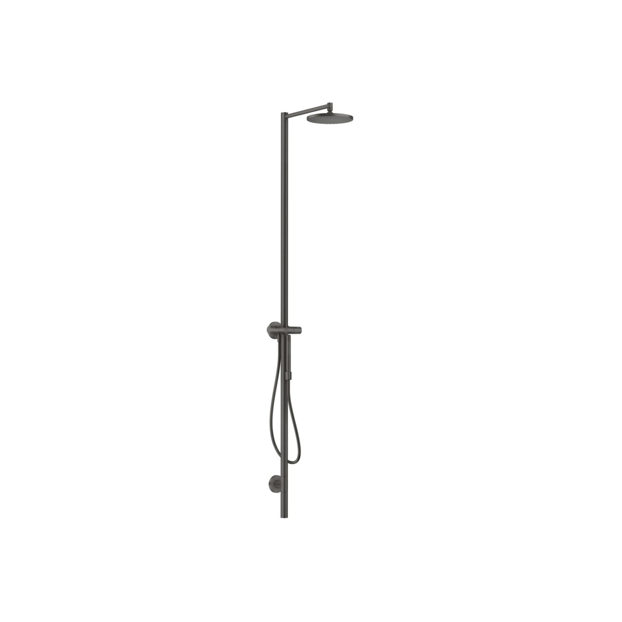 hansgrohe Nature Duschsäule Axor Starck m Kopfbrause, Handbrause, brushed black chrome