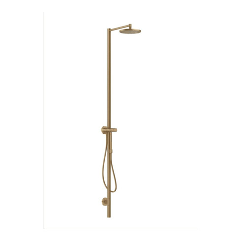 hansgrohe Nature Duschsäule Axor Starck m Kopfbrause, Handbrause, brushed bronze