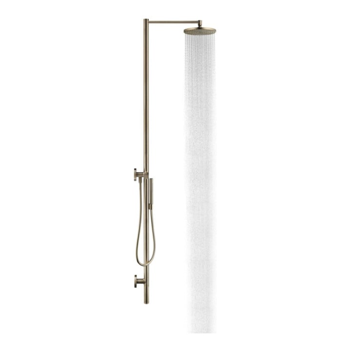 hansgrohe Nature Duschsäule Axor Starck m Kopfbrause, Handbrause, brushed bronze