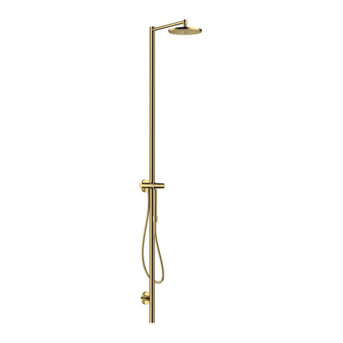 hansgrohe Nature Duschsäule Axor Starck m Kopfbrause, Handbrause, polished gold optic
