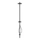 hansgrohe Nature Duschsäule Axor Starck mit Kopfbrause, Handbrause, mattschwarz-2