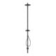 hansgrohe Nature Duschsäule Axor Starck mit Kopfbrause, Handbrause, mattschwarz-4