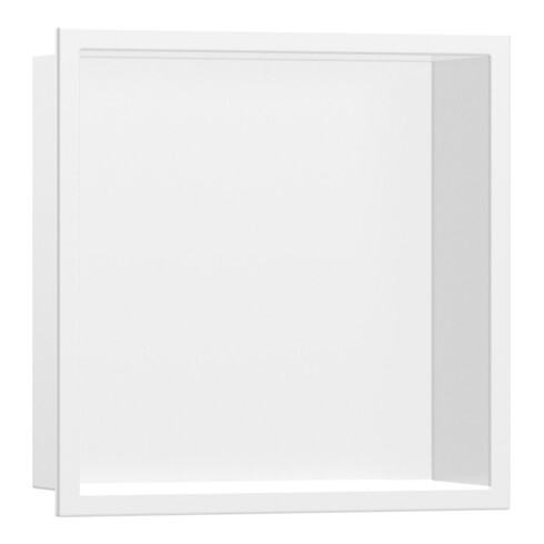 hansgrohe Niche murale XtraStoris Original 300x300x70mm, blanc mat, avec cadre