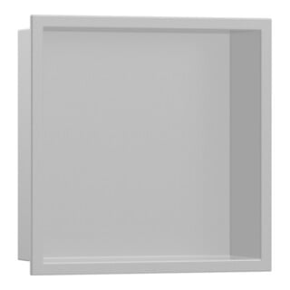 hansgrohe Niche murale XtraStoris Original 300x300x70mm, gris béton, avec cadre