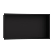 hansgrohe Niche murale XtraStoris Original 600x300x100mm, avec cadre int., noir mat