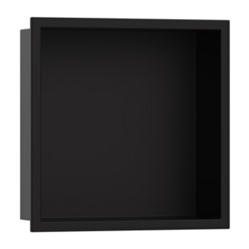 hansgrohe Nichoir mural XtraStoris Original 300x300x100mm, avec cadre int., noir mat
