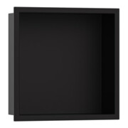 hansgrohe Nichoir mural XtraStoris Original 300x300x100mm, avec cadre int., noir mat