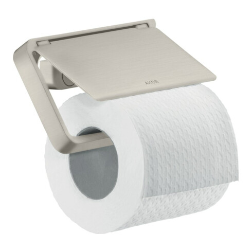 hansgrohe Papierhalter Axor universal mit Deckel, Metall, Edelstahl-Optik