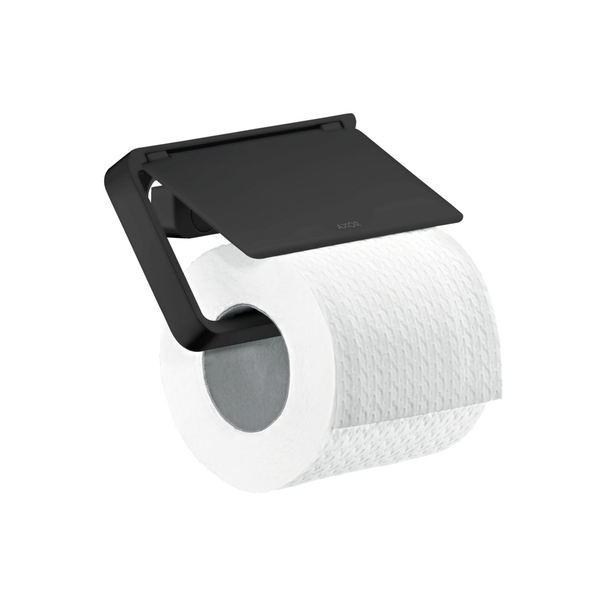 hansgrohe Papierhalter Axor universal mit Deckel, Metall, mattschwarz
