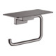 hansgrohe Papierrollenhalter AddStoris m Abl., brush. bla vc, Wandmont., Metall-1