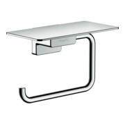 hansgrohe Papierrollenhalter AddStoris mit Ablage, chrom, Wandmontage, Metall