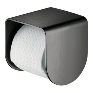 hansgrohe Papierrollenhalter Axor mit Ablage, brushed black chrome