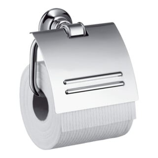 hansgrohe Papierrollenhalter Axor Montreux PN polished nickel, mit Deckel, Metall