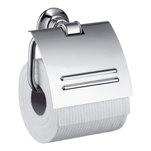 hansgrohe Papierrollenhalter Axor Montreux PN polished nickel, mit Deckel, Metall