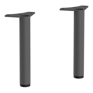 hansgrohe Pieds de meuble Xilesa E 2 pcs, 145/20, gris ardoise mat
