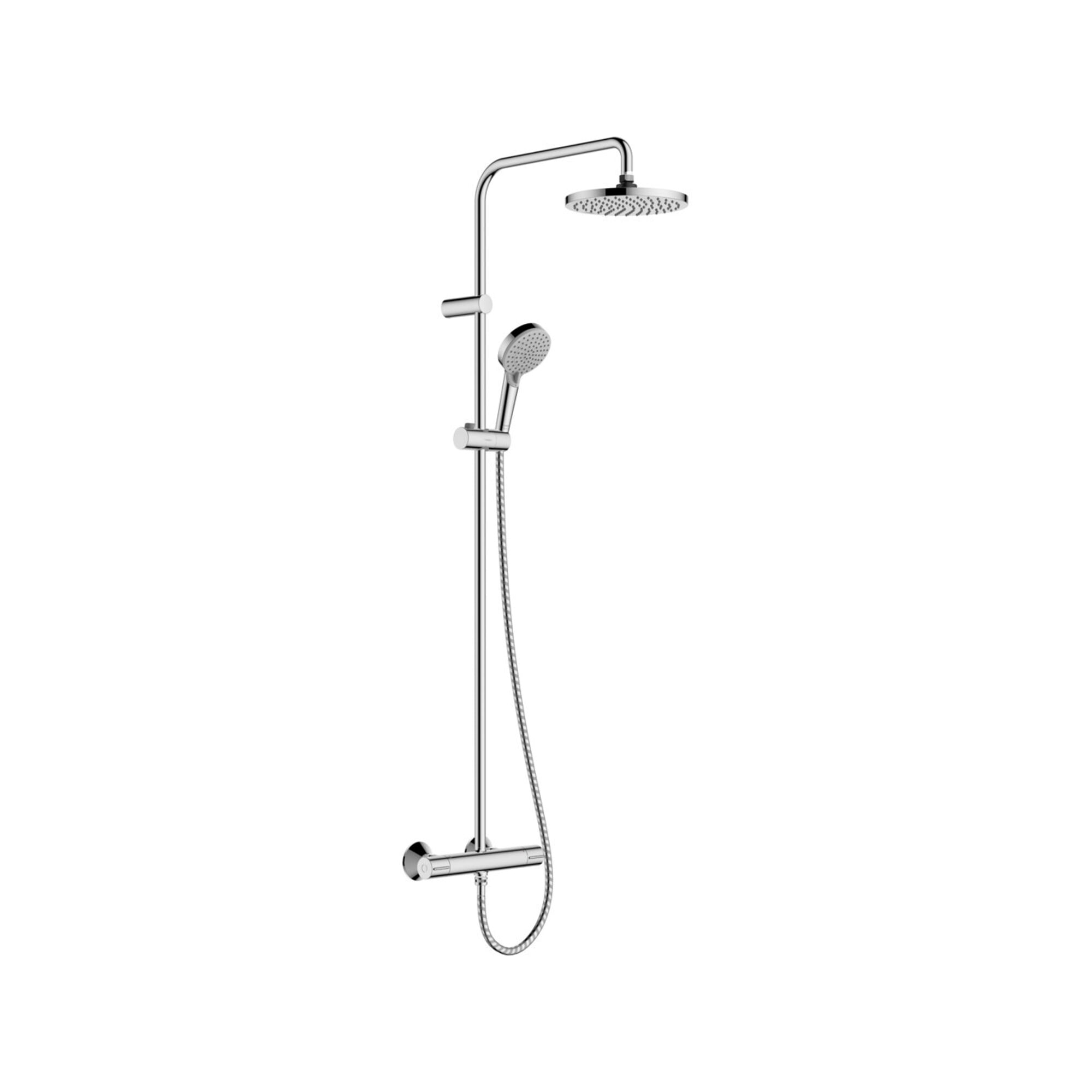 hansgrohe Pip 200 EcoSm. + Vernis Blend m Brausethermostat, 1 jet, 5,7 l/min, chrom