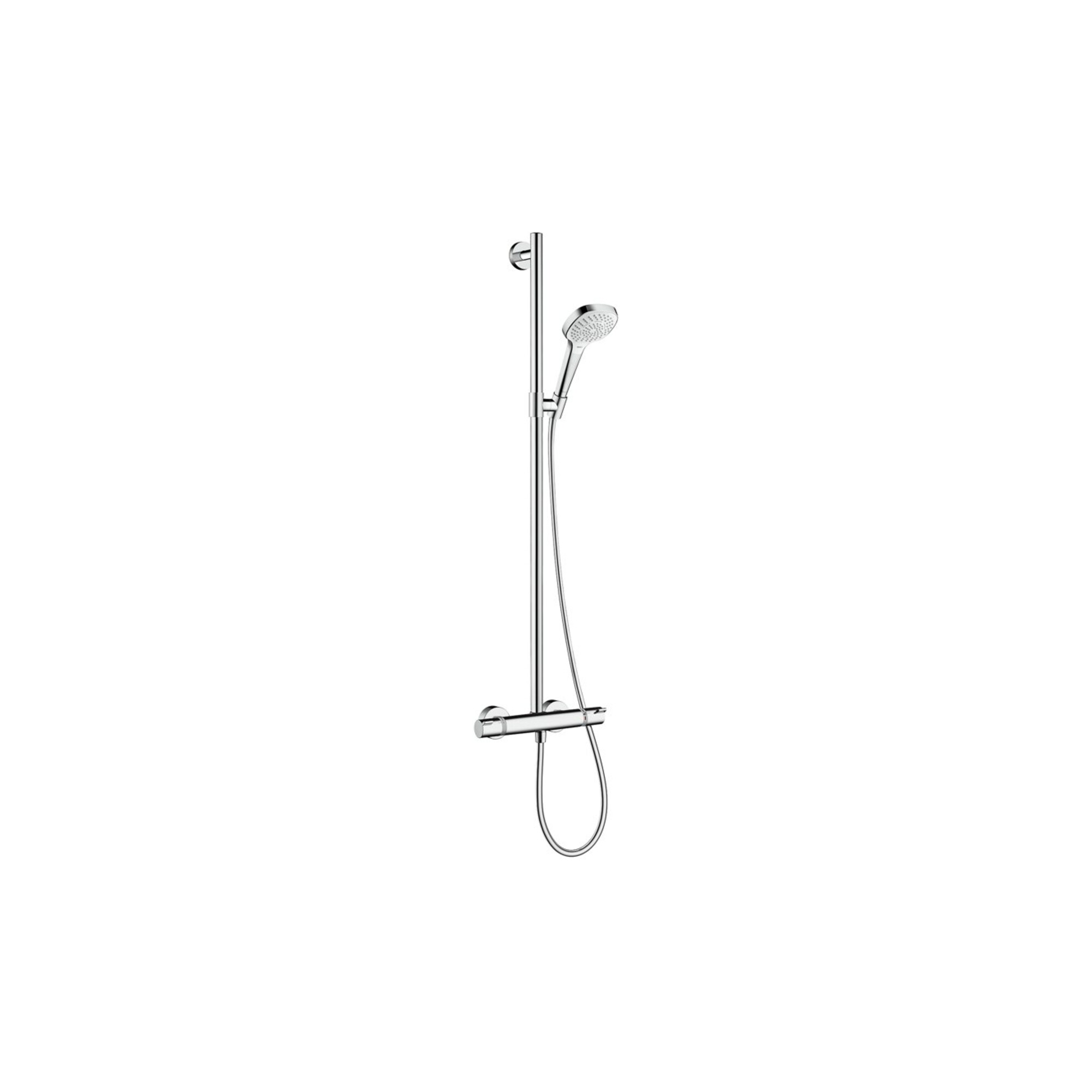 hansgrohe Pipe 110 Croma Select E Multi mit Thermostat, weiß/chrom