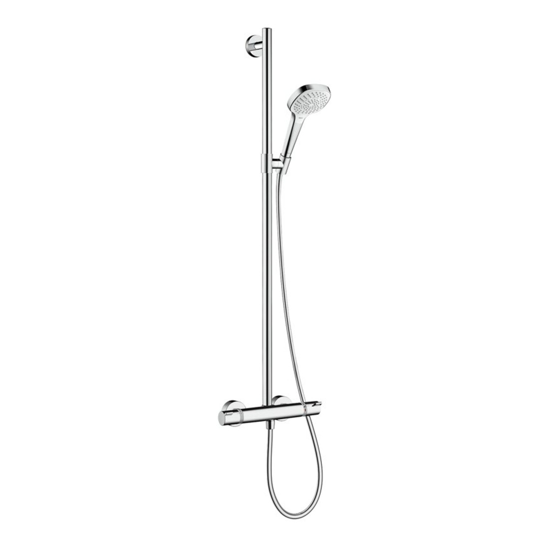 hansgrohe Pipe 110 Croma Select E Multi mit Thermostat, weiß/chrom