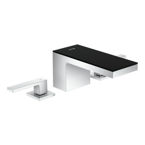 hansgrohe Plaque Axor MyEdition 200x82mm, chrome noir brossé, métal