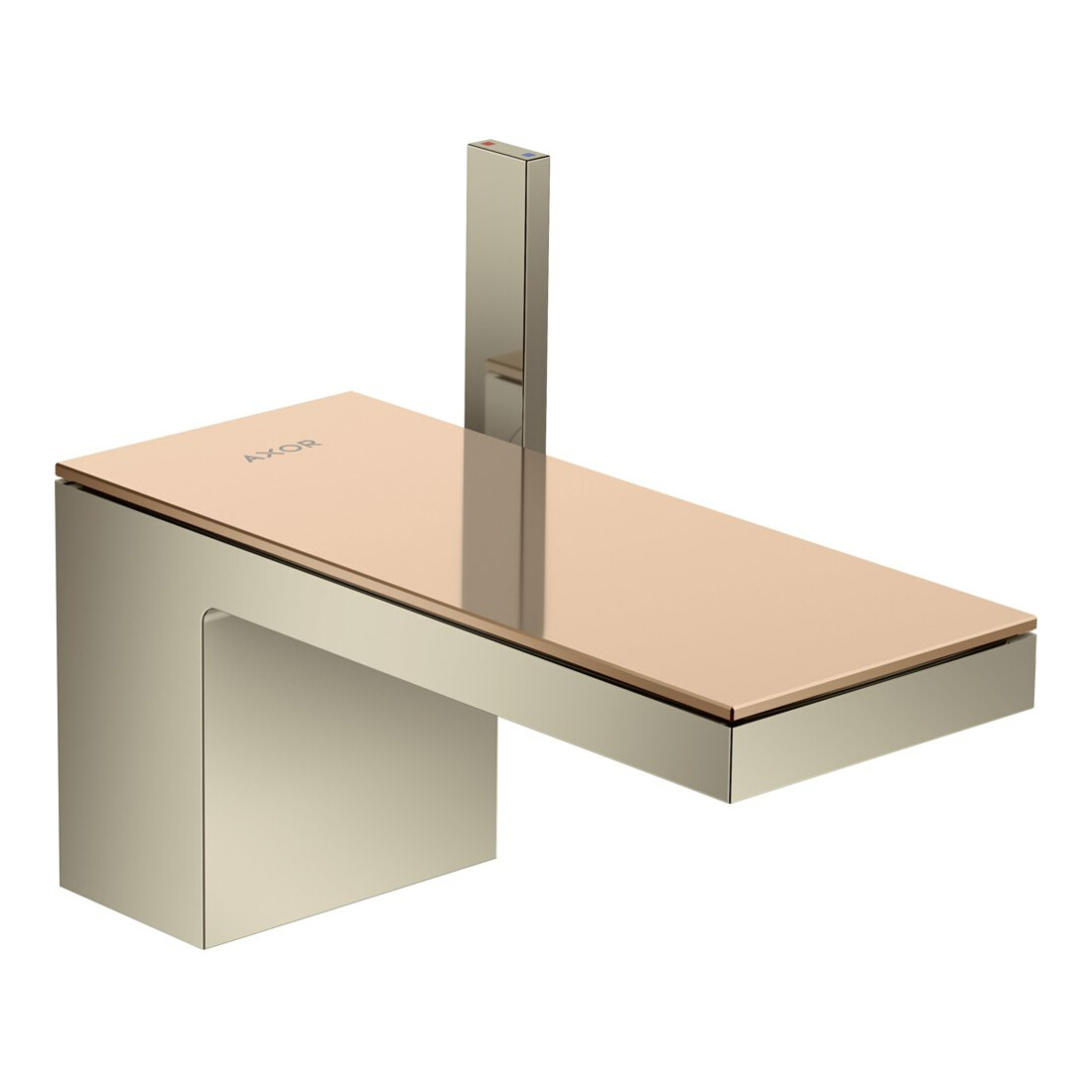 hansgrohe Plaque Axor MyEdition 200x82mm, or rouge poli, métal