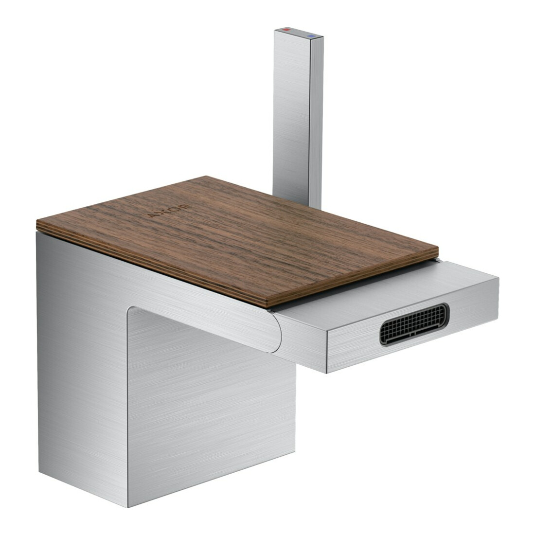 hansgrohe Platte Axor MyEdition 117x82mm, amerikanischer Nussbaum