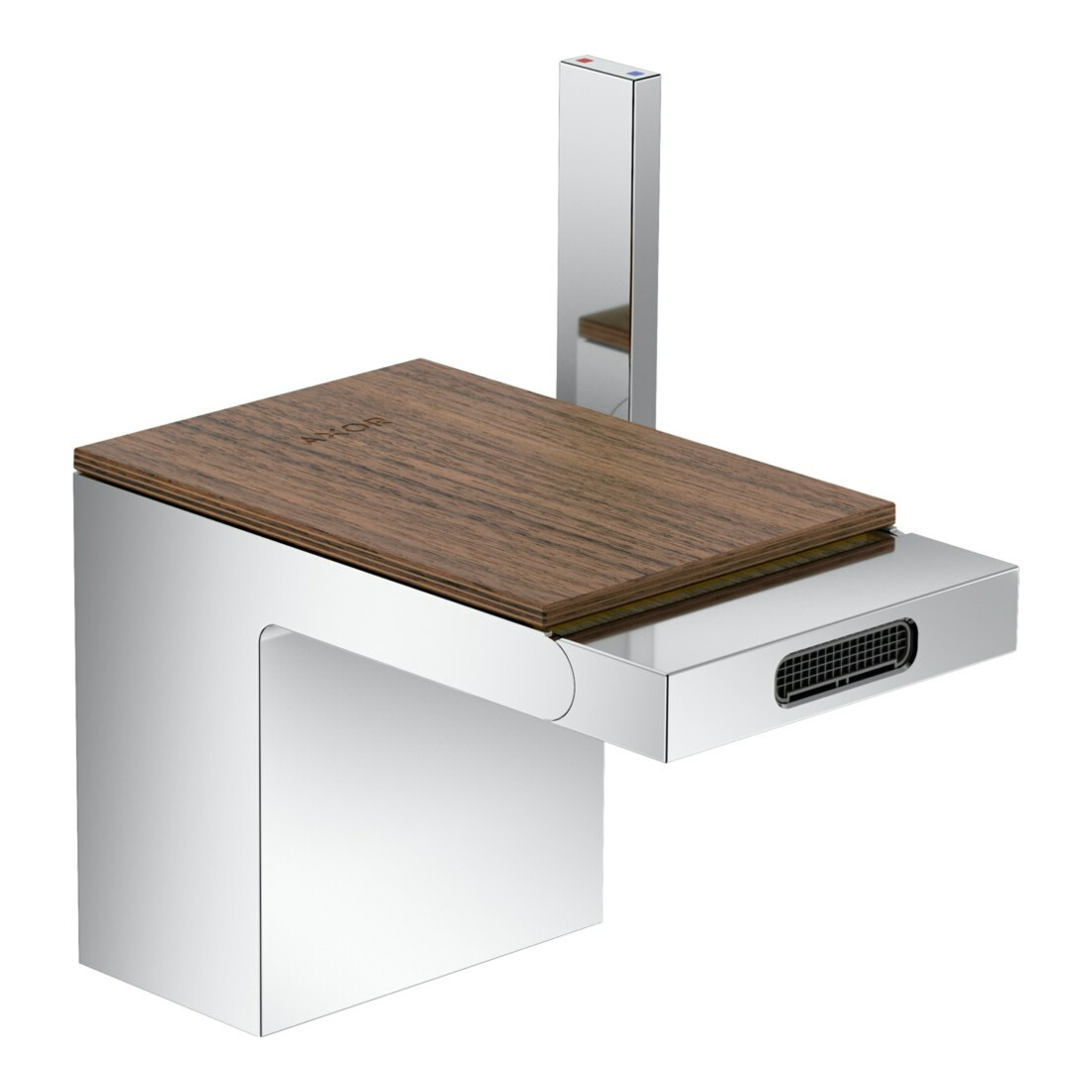 hansgrohe Platte Axor MyEdition 117x82mm, amerikanischer Nussbaum