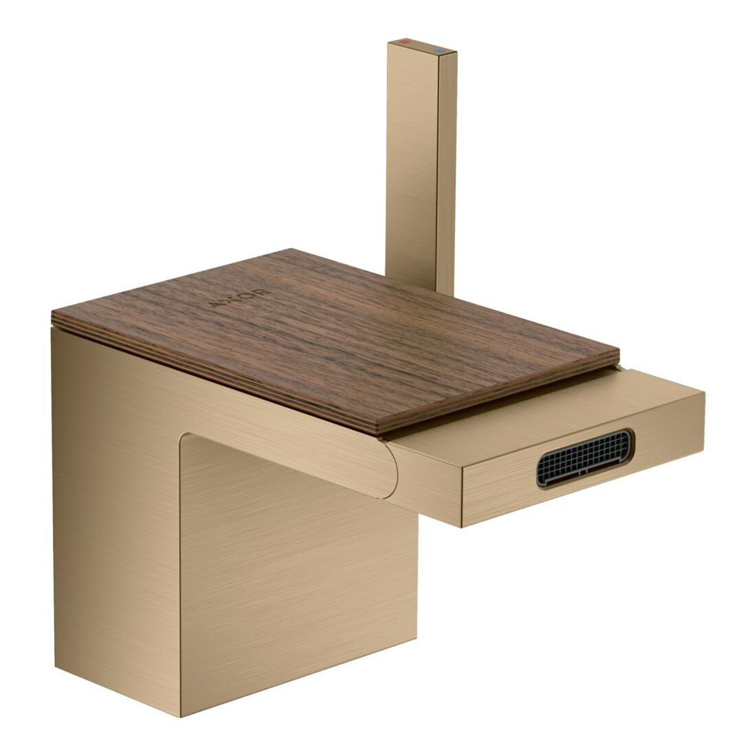 hansgrohe Platte Axor MyEdition 117x82mm, amerikanischer Nussbaum