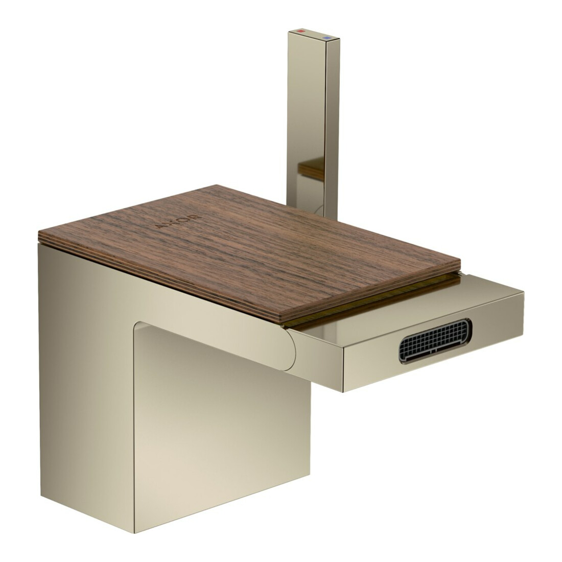 hansgrohe Platte Axor MyEdition 117x82mm, amerikanischer Nussbaum