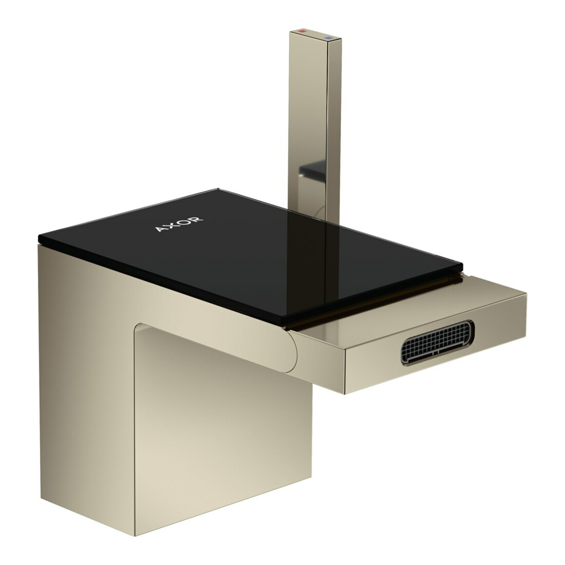 hansgrohe Platte Axor MyEdition 117x82mm, Glas, schwarz